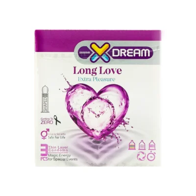 کاندوم تاخیری ایکس دریم مدل Long Love 3 عددی 1