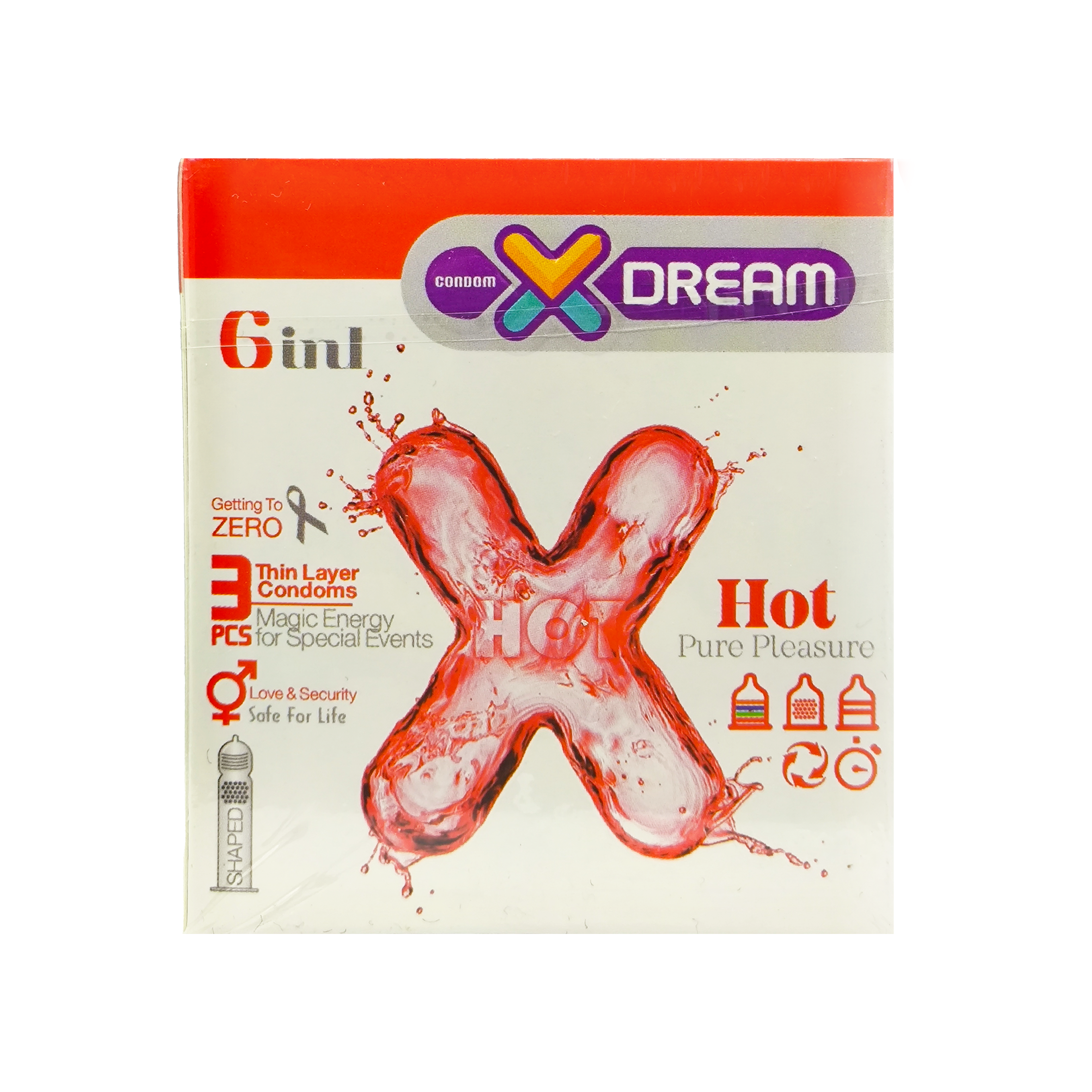 x-dream-hot-6-in-1-condoms-1 کاندوم هات ایکس دریم 3 عددی 1