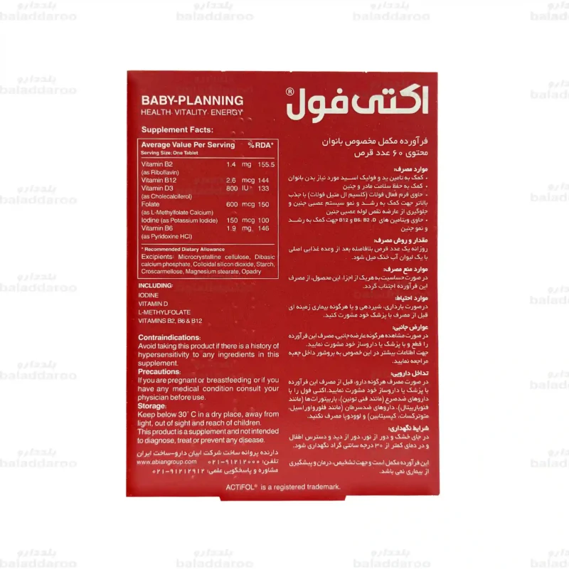 قرص اکتی فول ابیان دارو 4