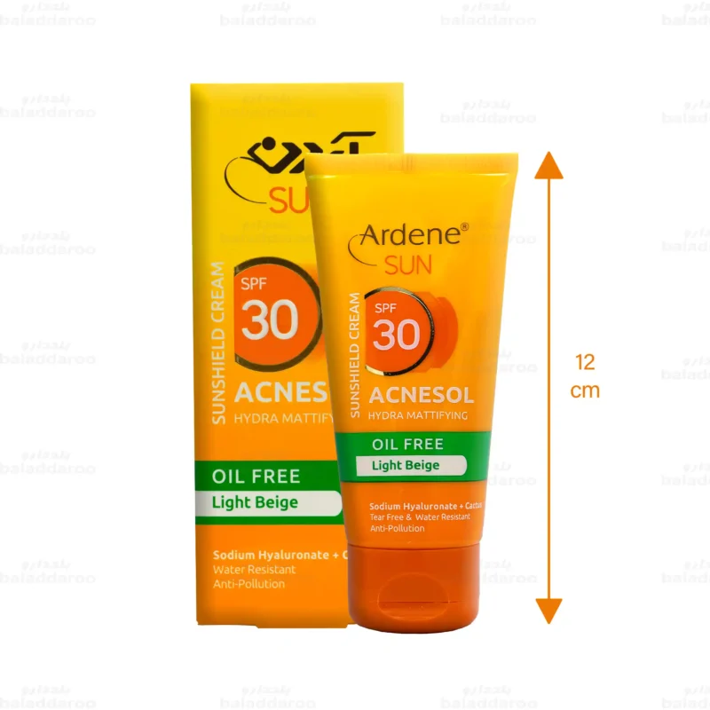 کرم ضد آفتاب فاقد چربی رنگی آکنه سول آردن سان SPF30 شماره 2